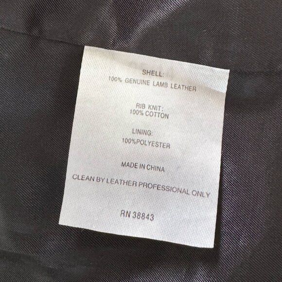 T TAHARI Lamb Leather Jacket – Black – Size M - Picture 3 of 7